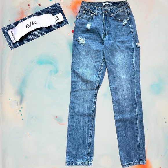 Adika Ripped Jeans XS 🆓 - Picture 1 of 6